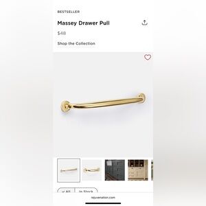 Brand New Rejuvenation 8” Massey Drawer Pulls